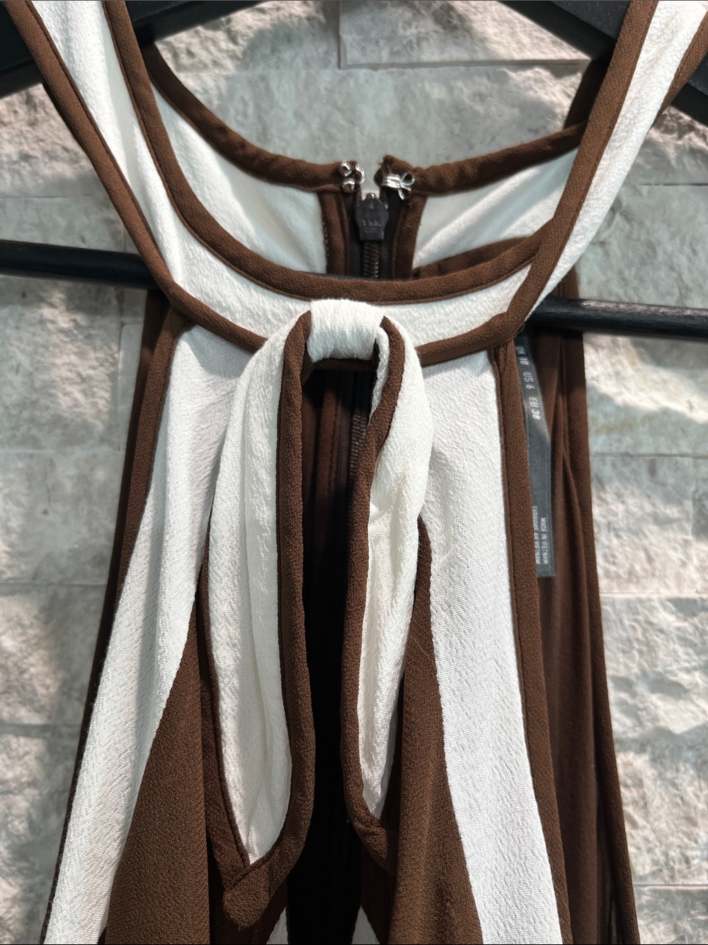 Anthropologie BrownHalter Maxi Dress Sz-6 - Picture 7 of 15